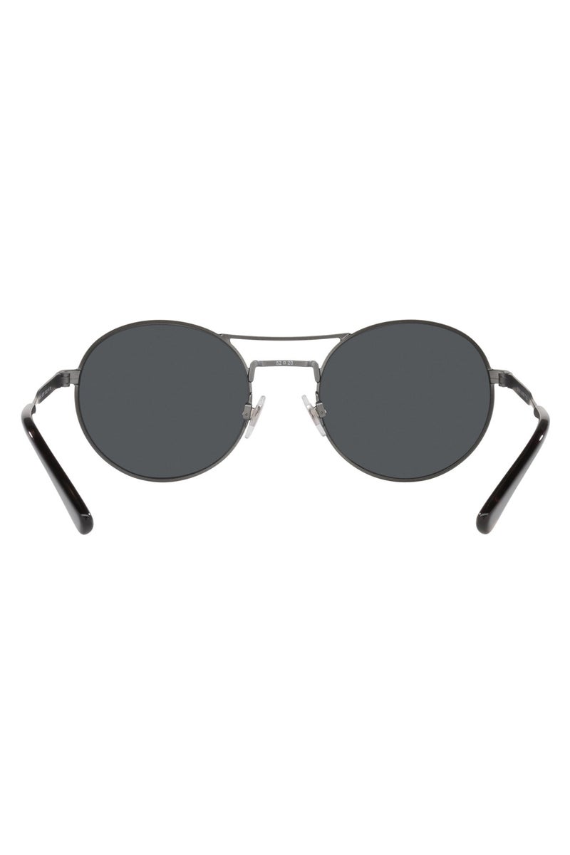 POLO Men's Round Sunglasses - Dark Grey - 52mm Lens Size - Image 4